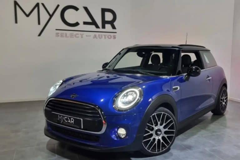 Blue mini cooper sport