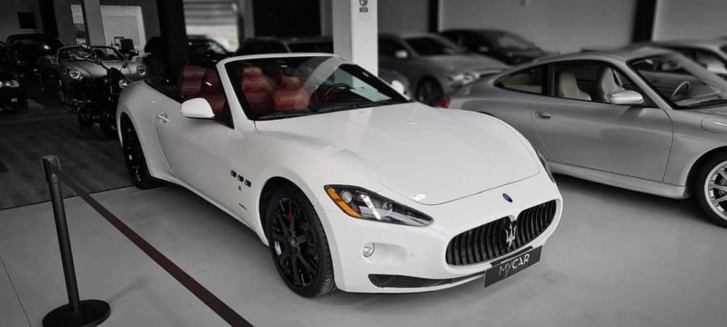 White maserati convertible